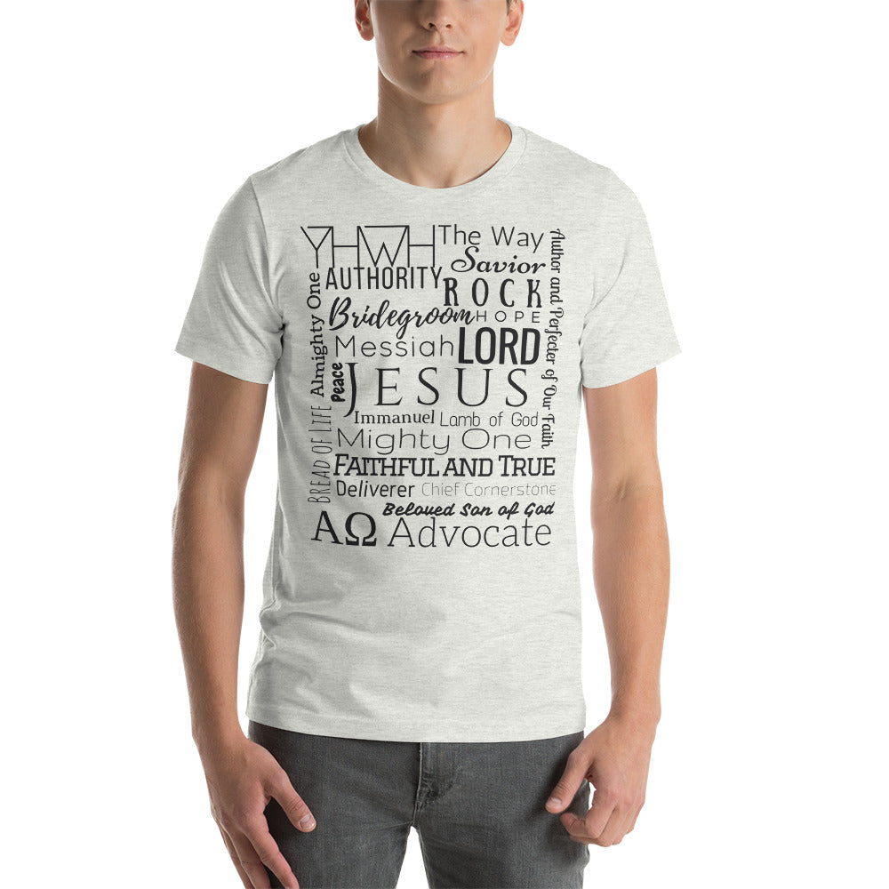 Jesus Name - Colors - Short-Sleeve Unisex T-Shirt