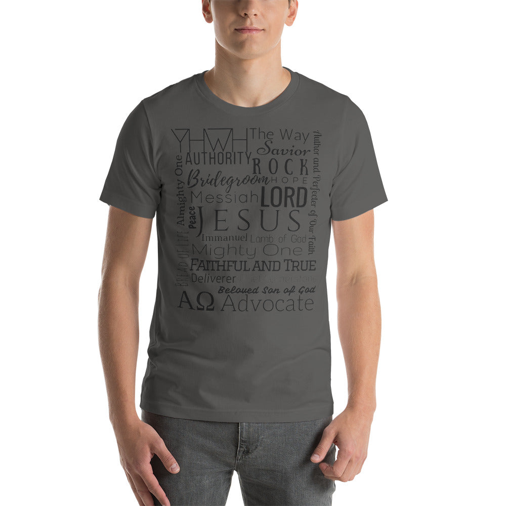 Jesus Name - Colors - Short-Sleeve Unisex T-Shirt
