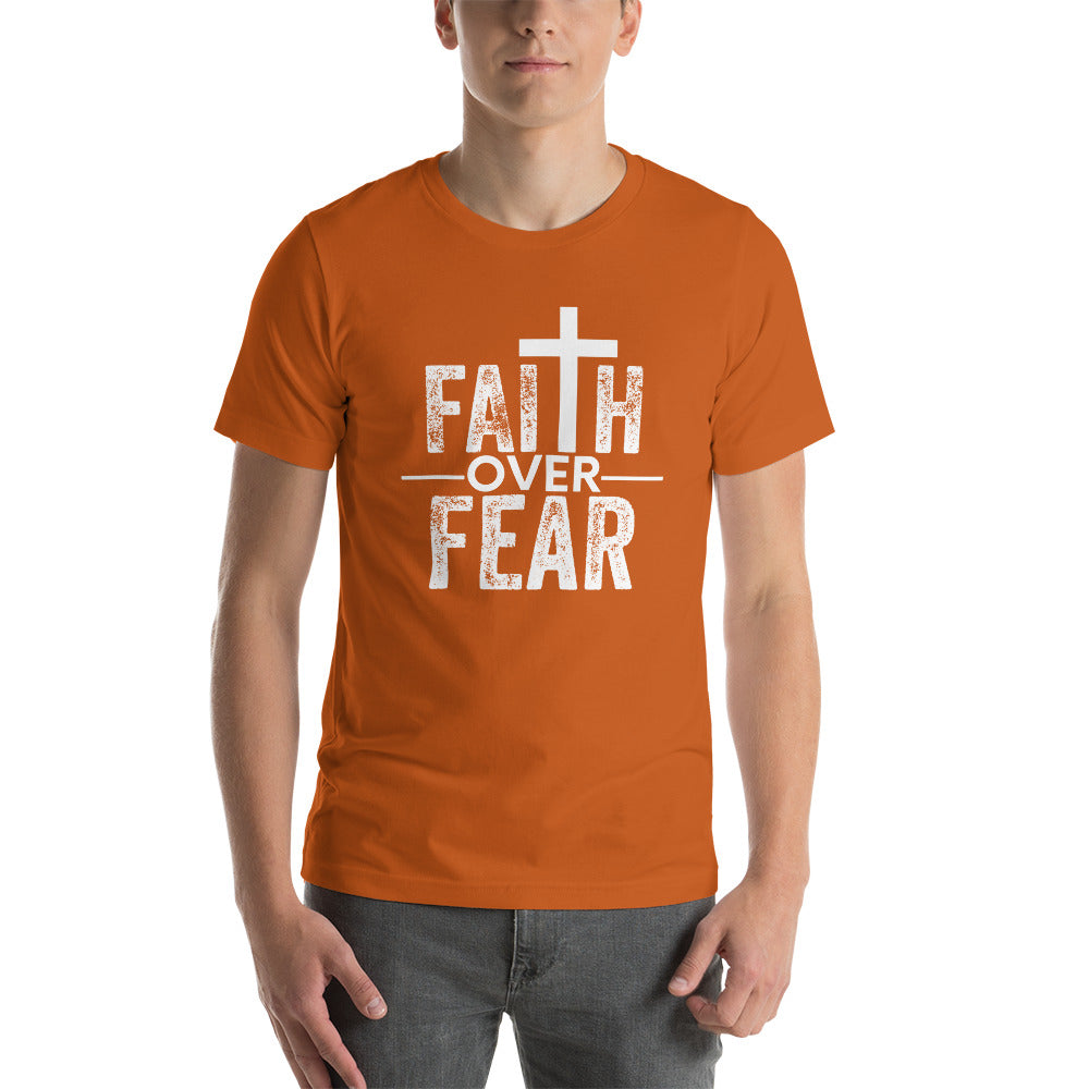 Faith over Fear - Colors - Short-Sleeve Unisex T-Shirt