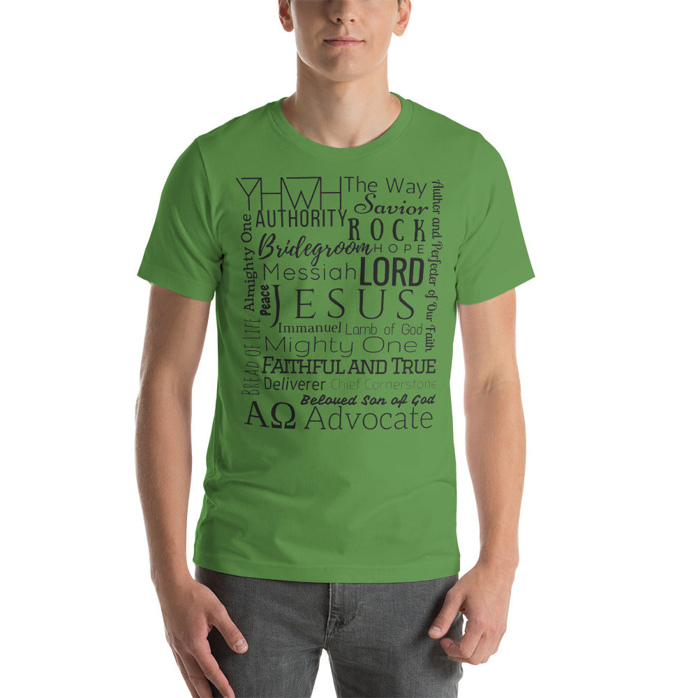 Jesus Name - Colors - Short-Sleeve Unisex T-Shirt