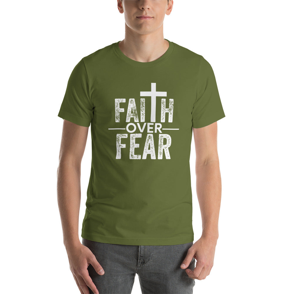 Faith over Fear - Colors - Short-Sleeve Unisex T-Shirt