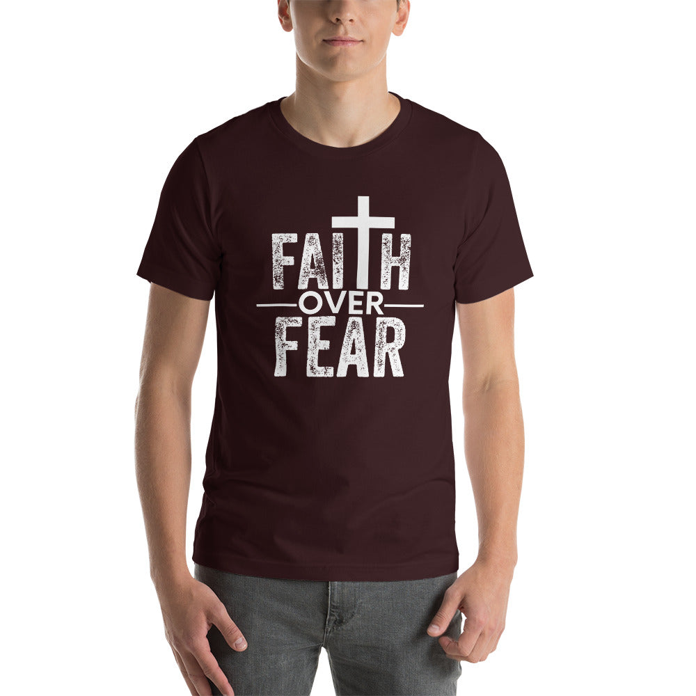Faith over Fear - Colors - Short-Sleeve Unisex T-Shirt