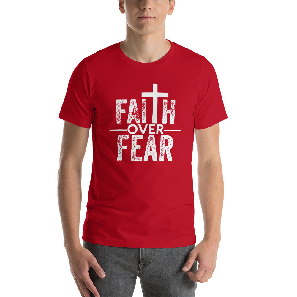 Faith over Fear - Colors - Short-Sleeve Unisex T-Shirt