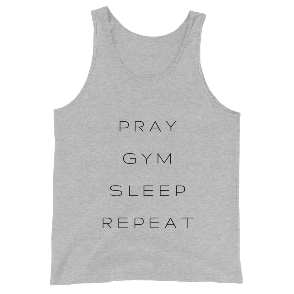 Pray Gym Sleep REPEAT - Unisex Tank Top