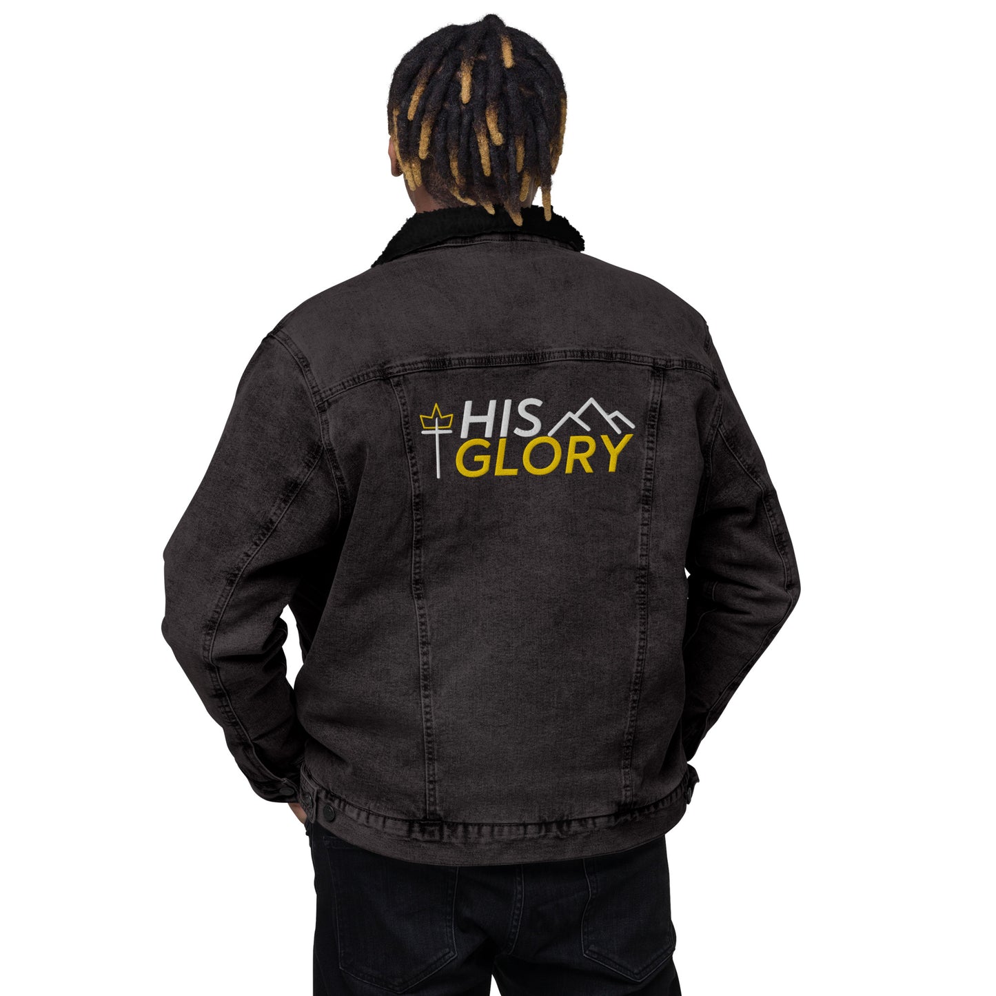 His Glory Co - 3.0 - NEW - Unisex denim sherpa jacket