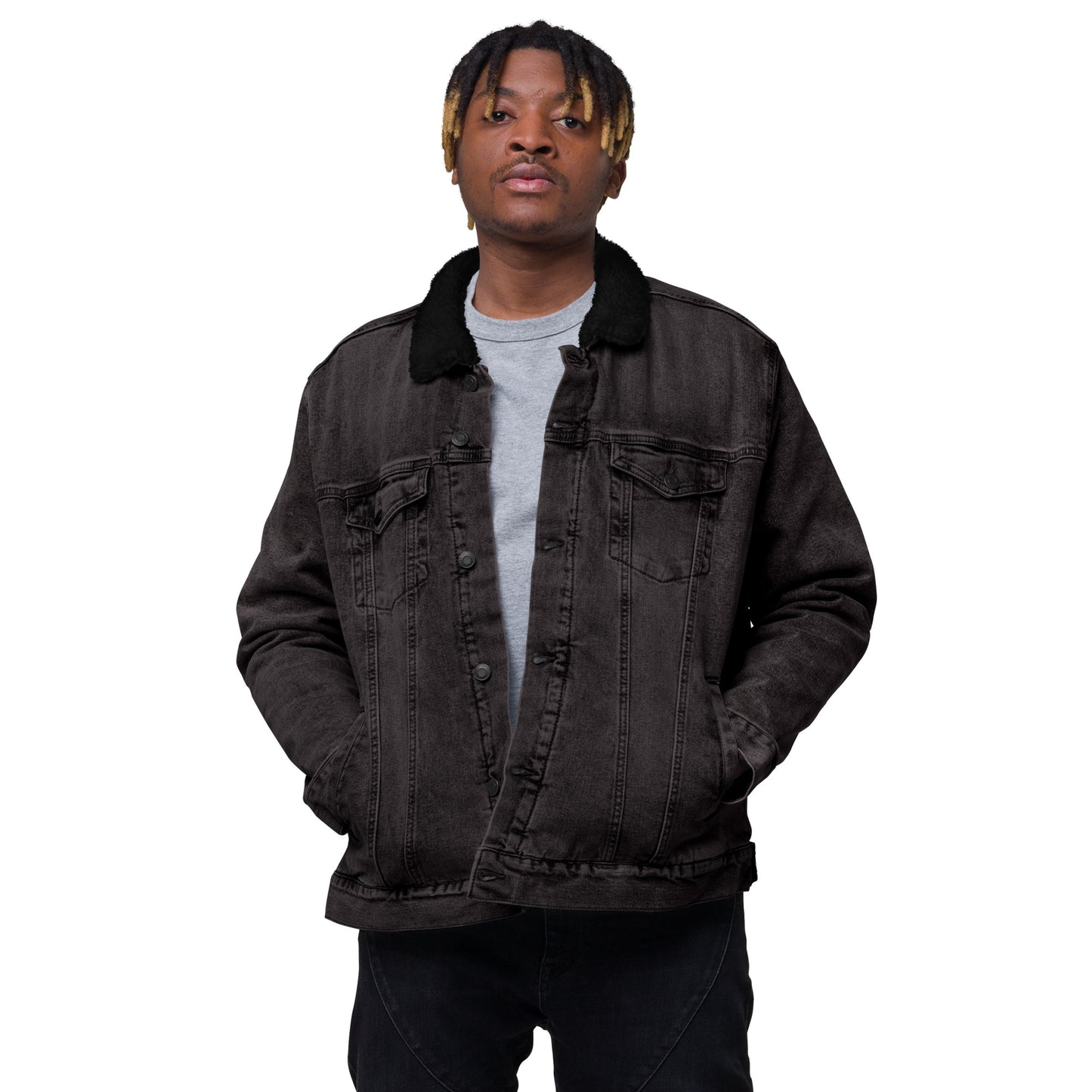 His Glory Co - 3.0 - NEW - Unisex denim sherpa jacket