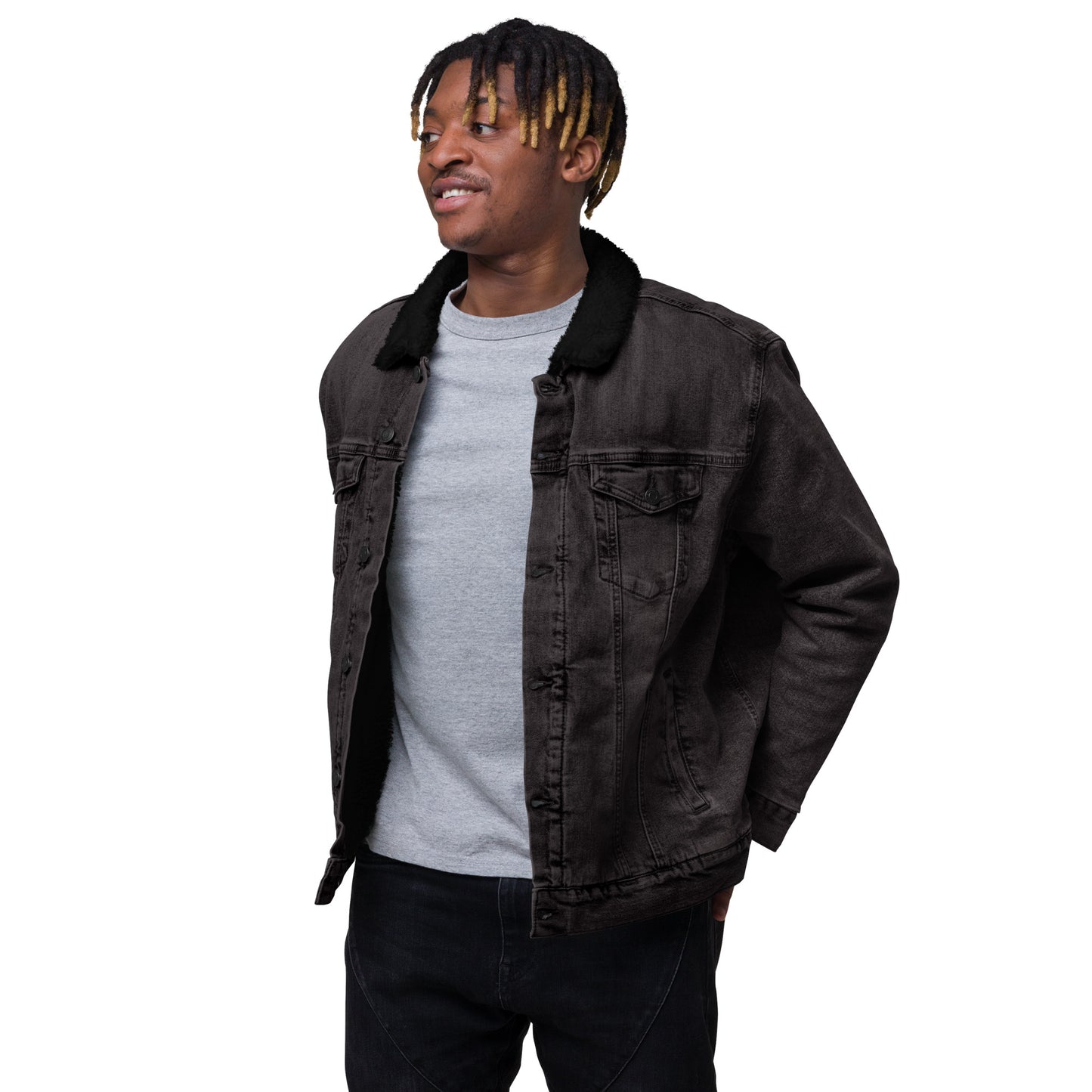 His Glory Co - 3.0 - NEW - Unisex denim sherpa jacket