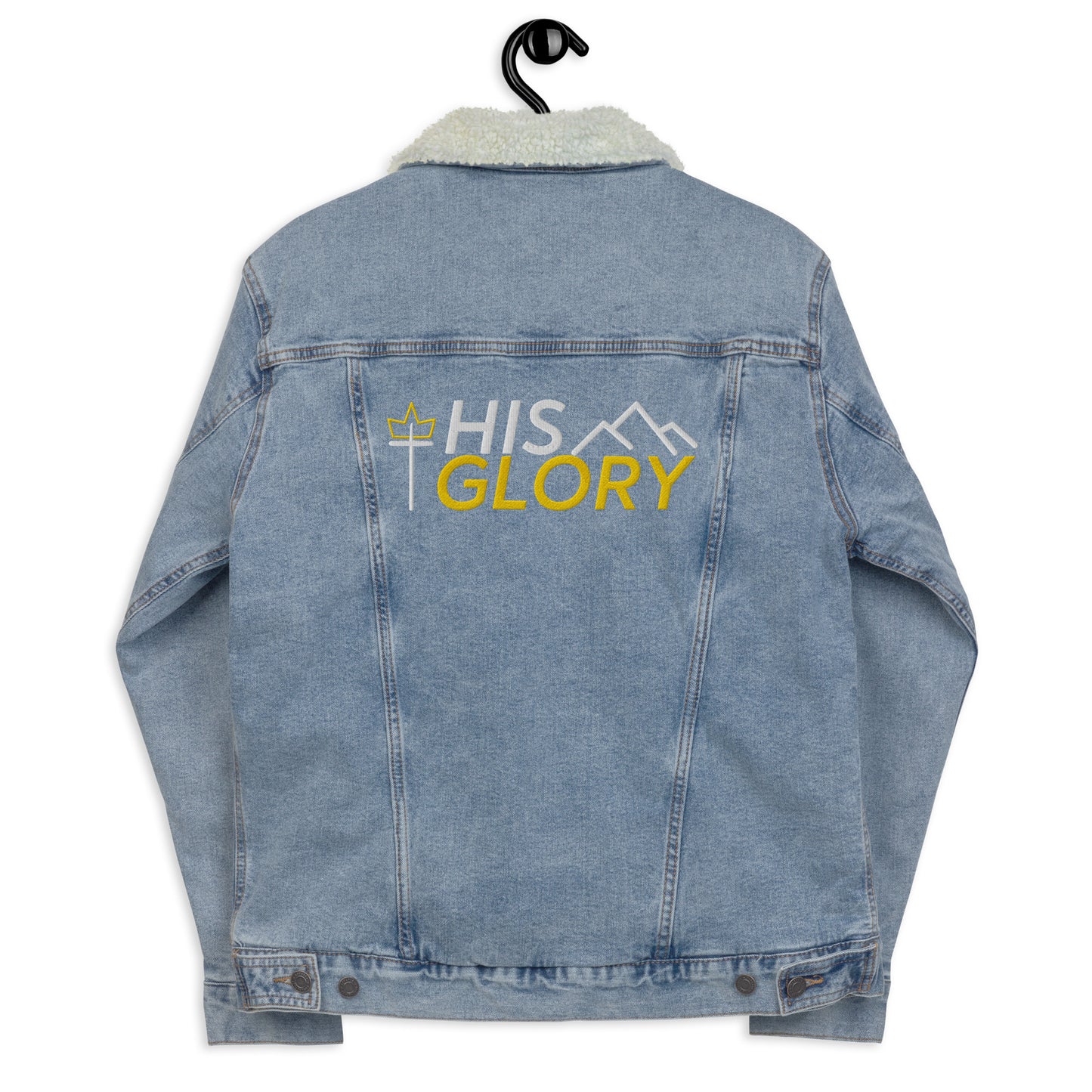 His Glory Co - 3.0 - NEW - Unisex denim sherpa jacket