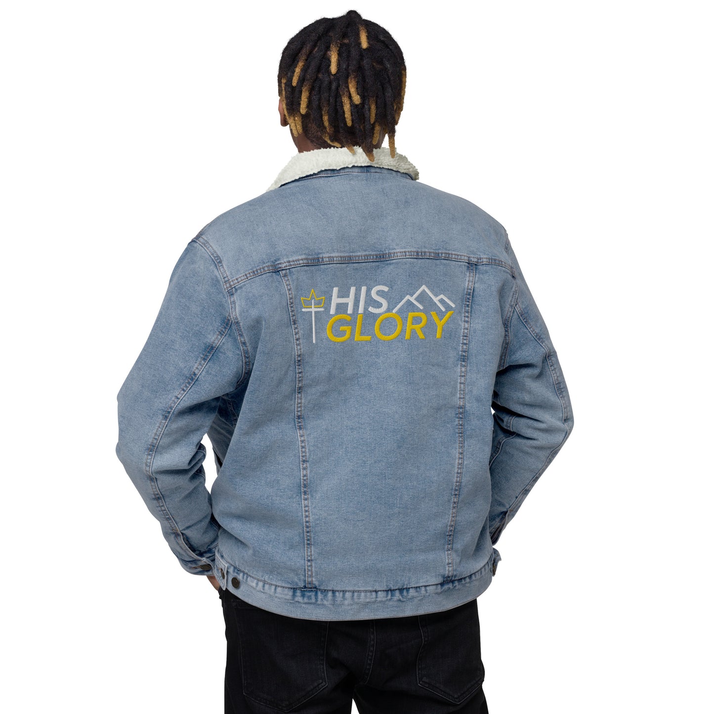 His Glory Co - 3.0 - NEW - Unisex denim sherpa jacket