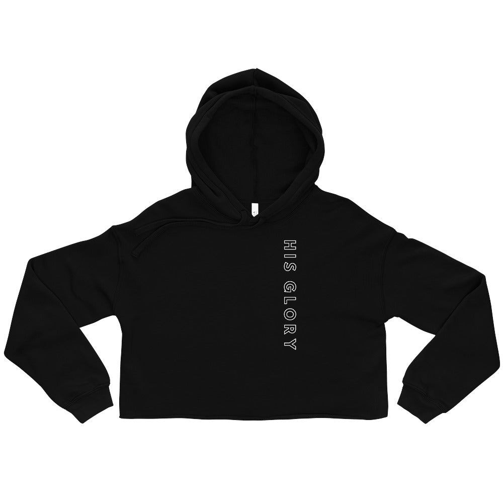HIS GLORY - SIDE - Crop Hoodie