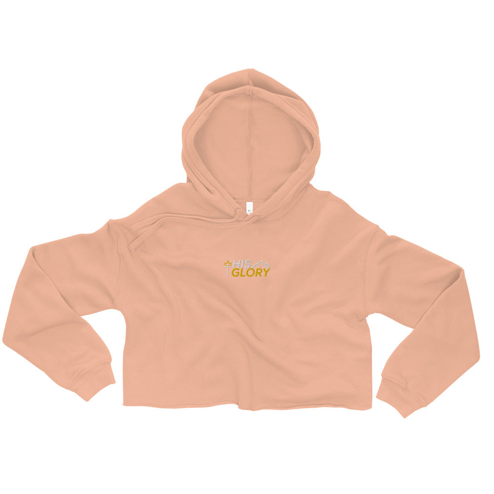 His Glory 3.0 - NEW - Embroidery - Crop Hoodie