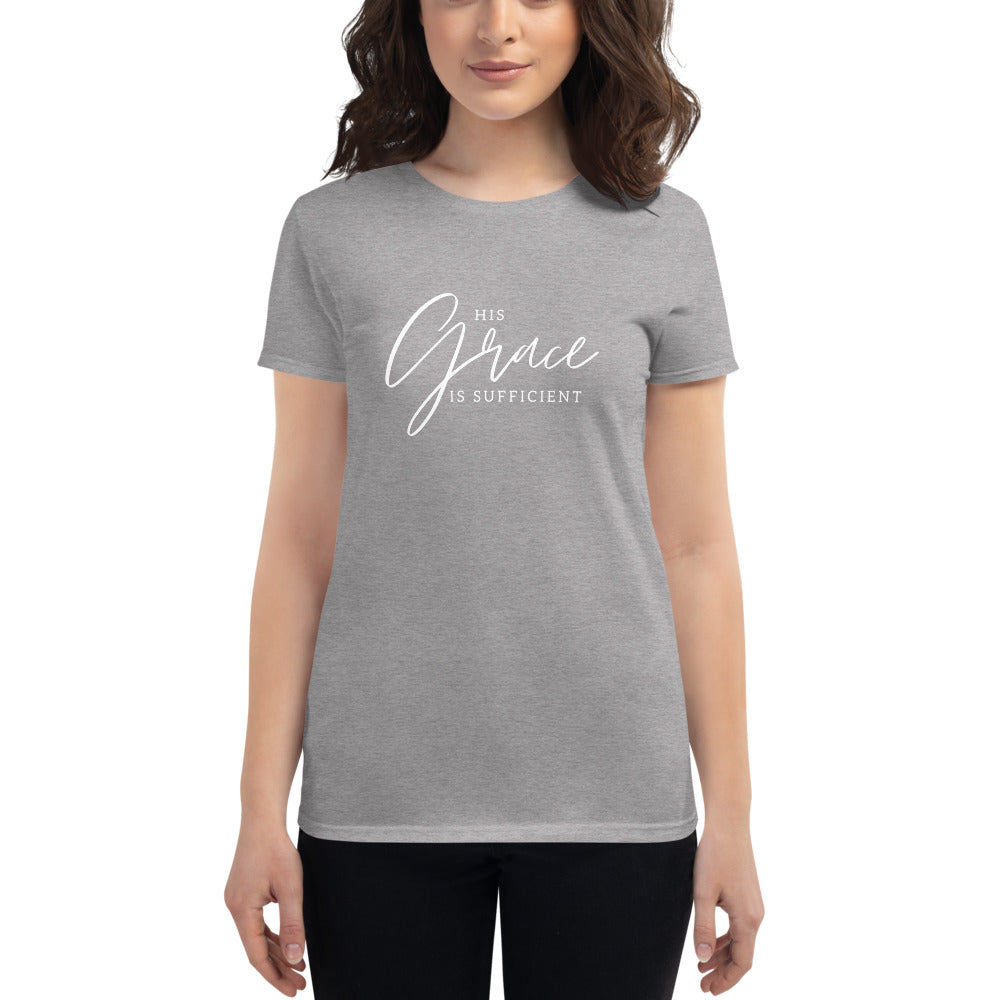 His Grace is Sufficient - Women's short sleeve t-shirt