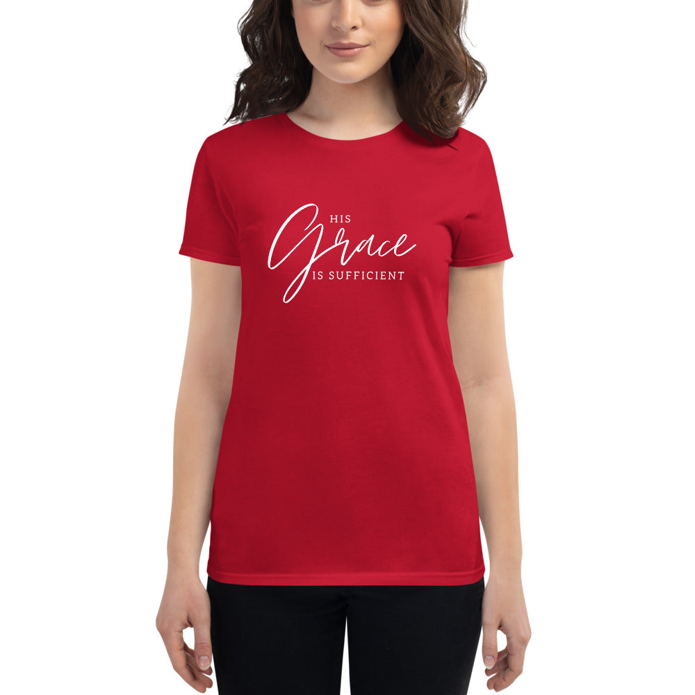His Grace is Sufficient - Women's short sleeve t-shirt