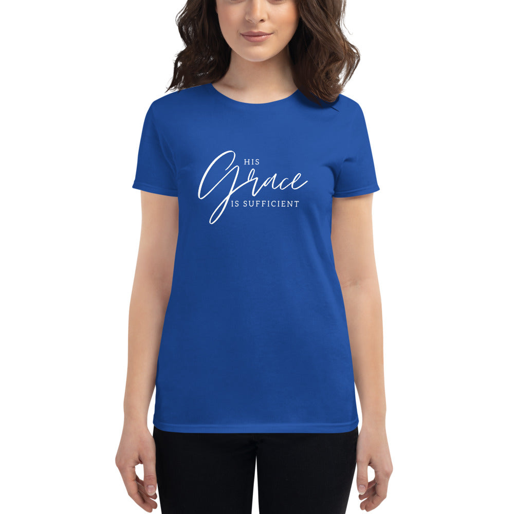 His Grace is Sufficient - Women's short sleeve t-shirt