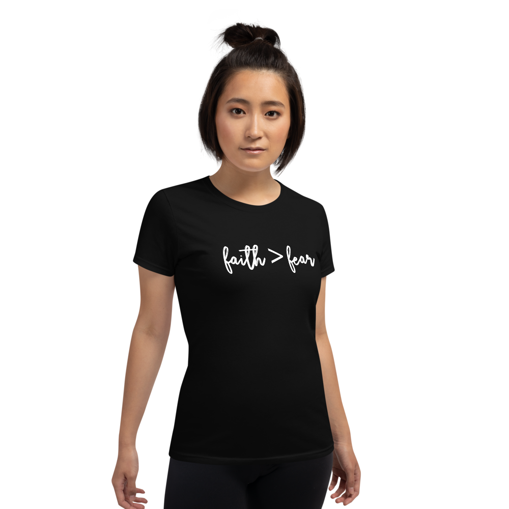 Faith > Fear - Women's short sleeve t-shirt