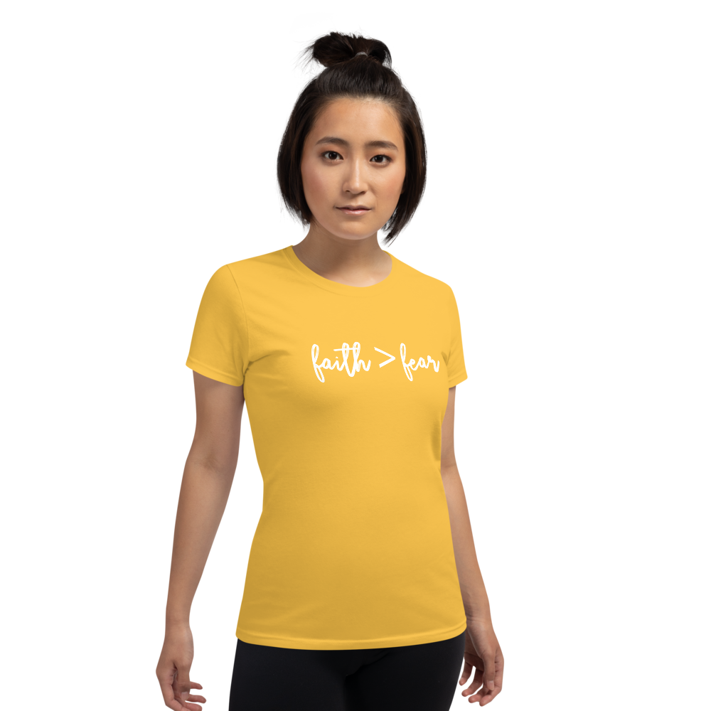 Faith > Fear - Women's short sleeve t-shirt