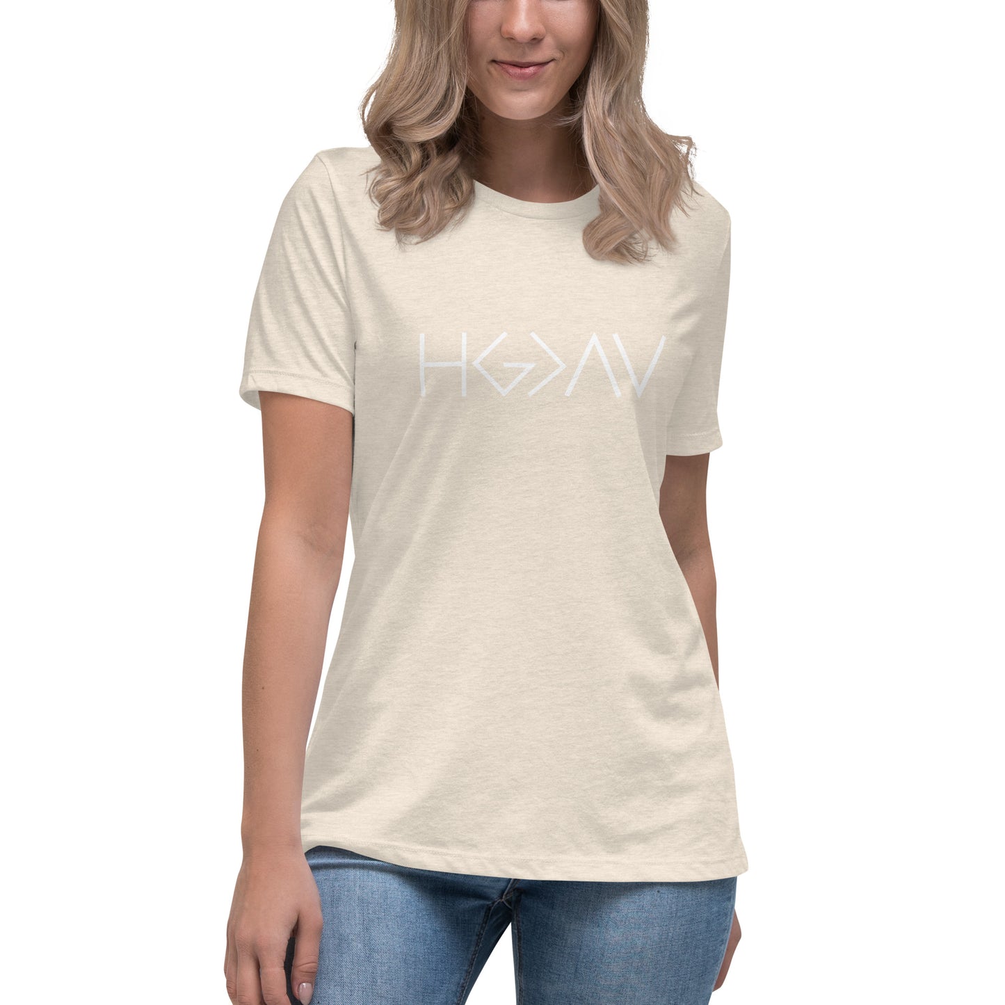 His Glory is Greater than the Highs and the Lows - Women's Relaxed T-Shirt