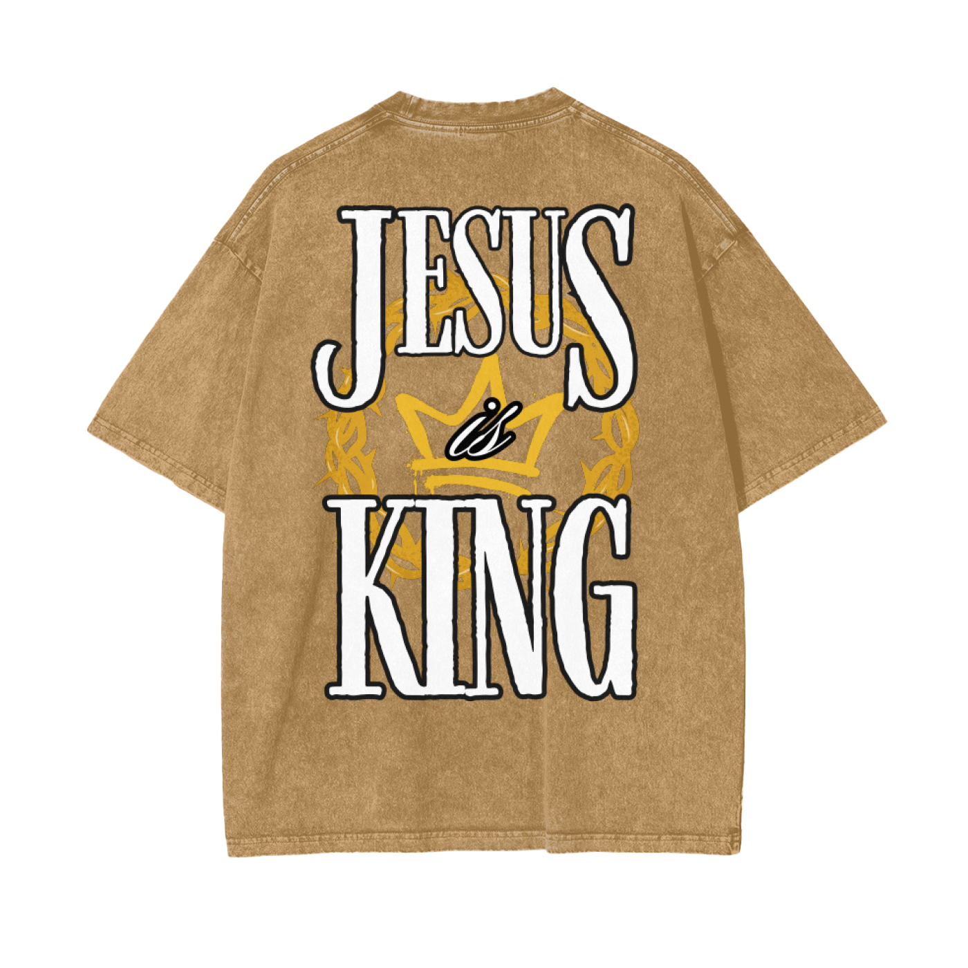 JESUS IS KING - 3.0 - Oversize Snow Washed T-Shirt