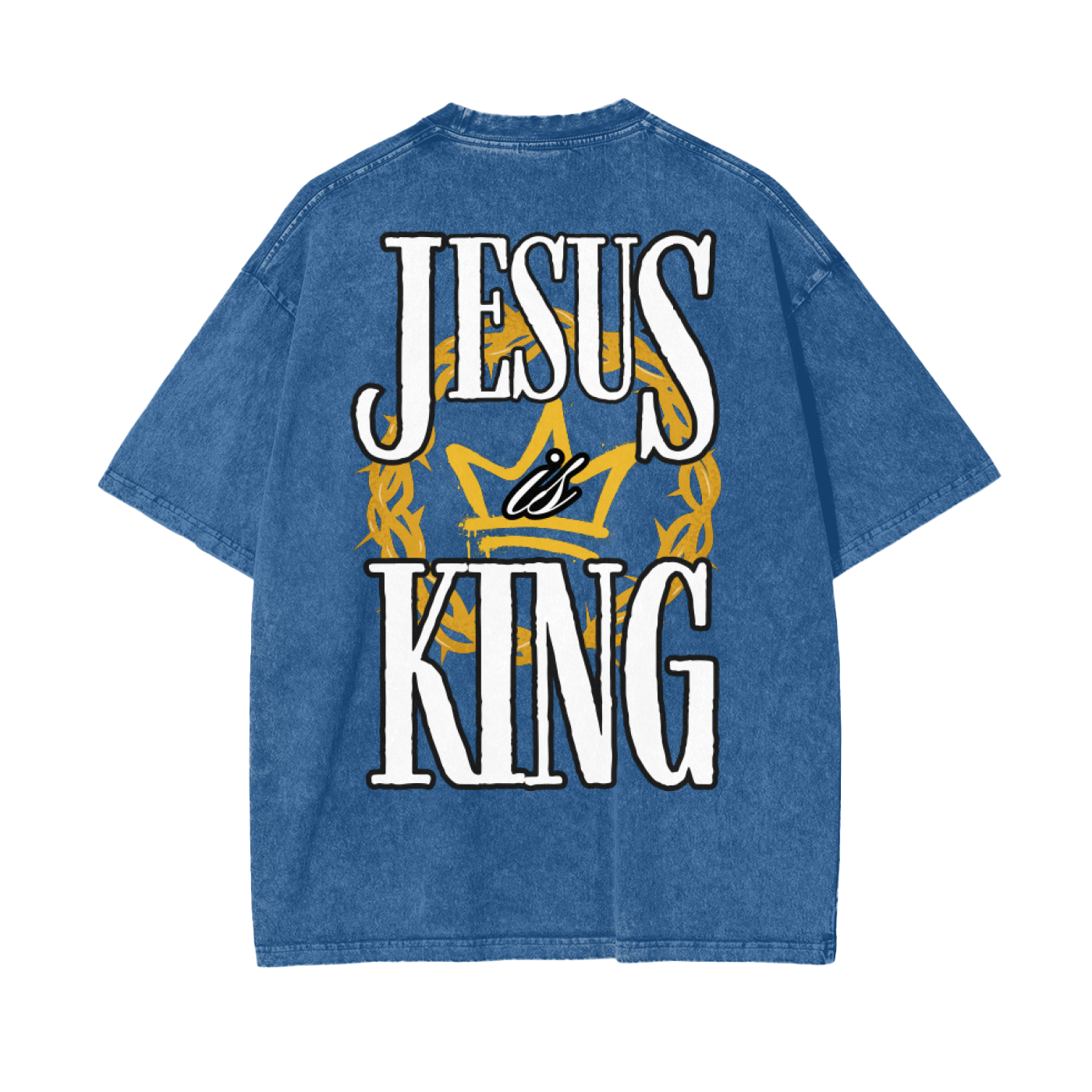 JESUS IS KING - 3.0 - Oversize Snow Washed T-Shirt