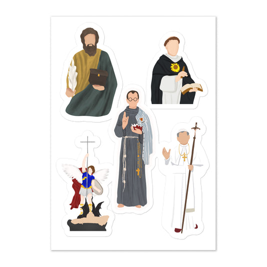 5-Male-Saints-Sticker sheet