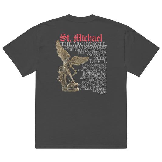 Armour Elite - Premium - St. Michael - Defend Us - Oversized faded t-shirt