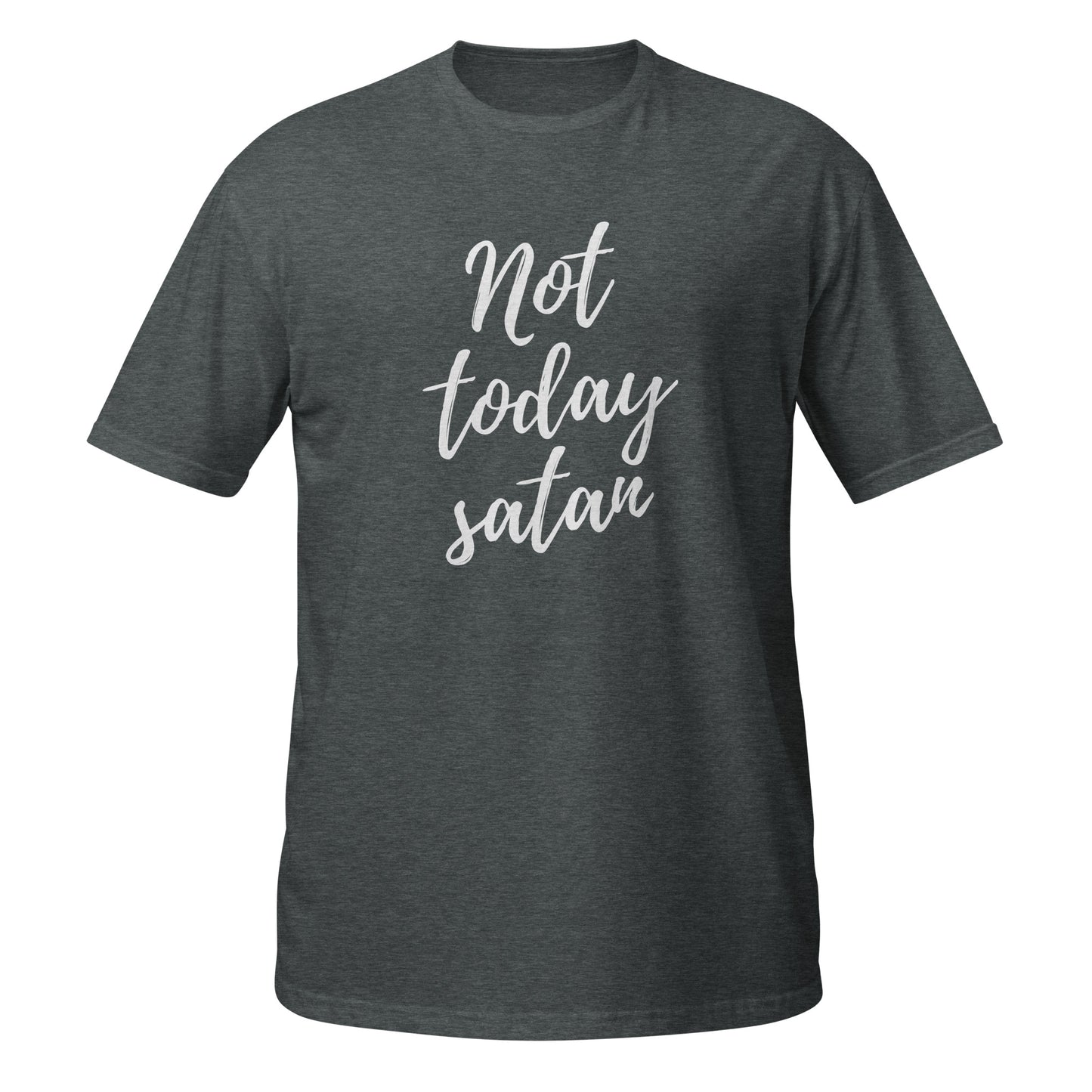 Spiritual Armor: 'Not Today Satan' T-Shirt for Faithful Believers (Unisex)