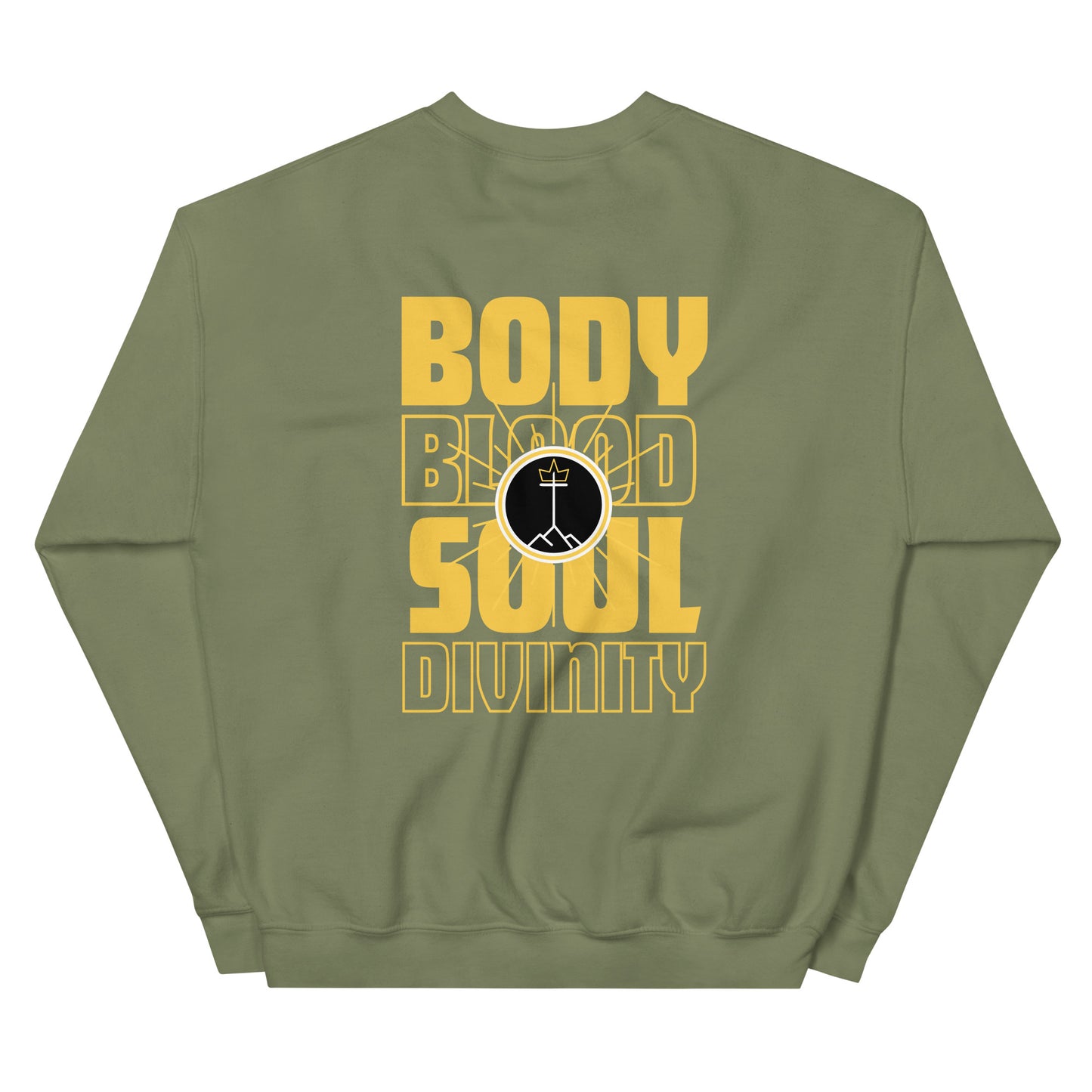 Body, Blood, Soul, Divinity, Unisex Sweatshirt