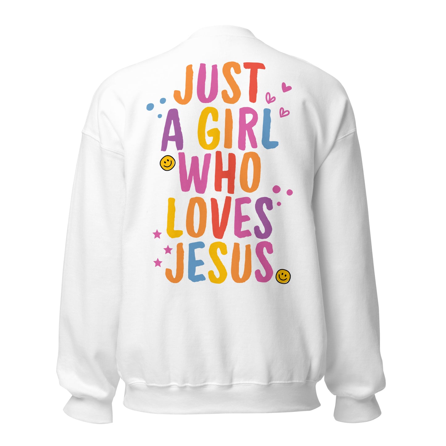 Just a Girl , Who LOVES JESUS - EMBROIDERY Unisex Sweatshirt