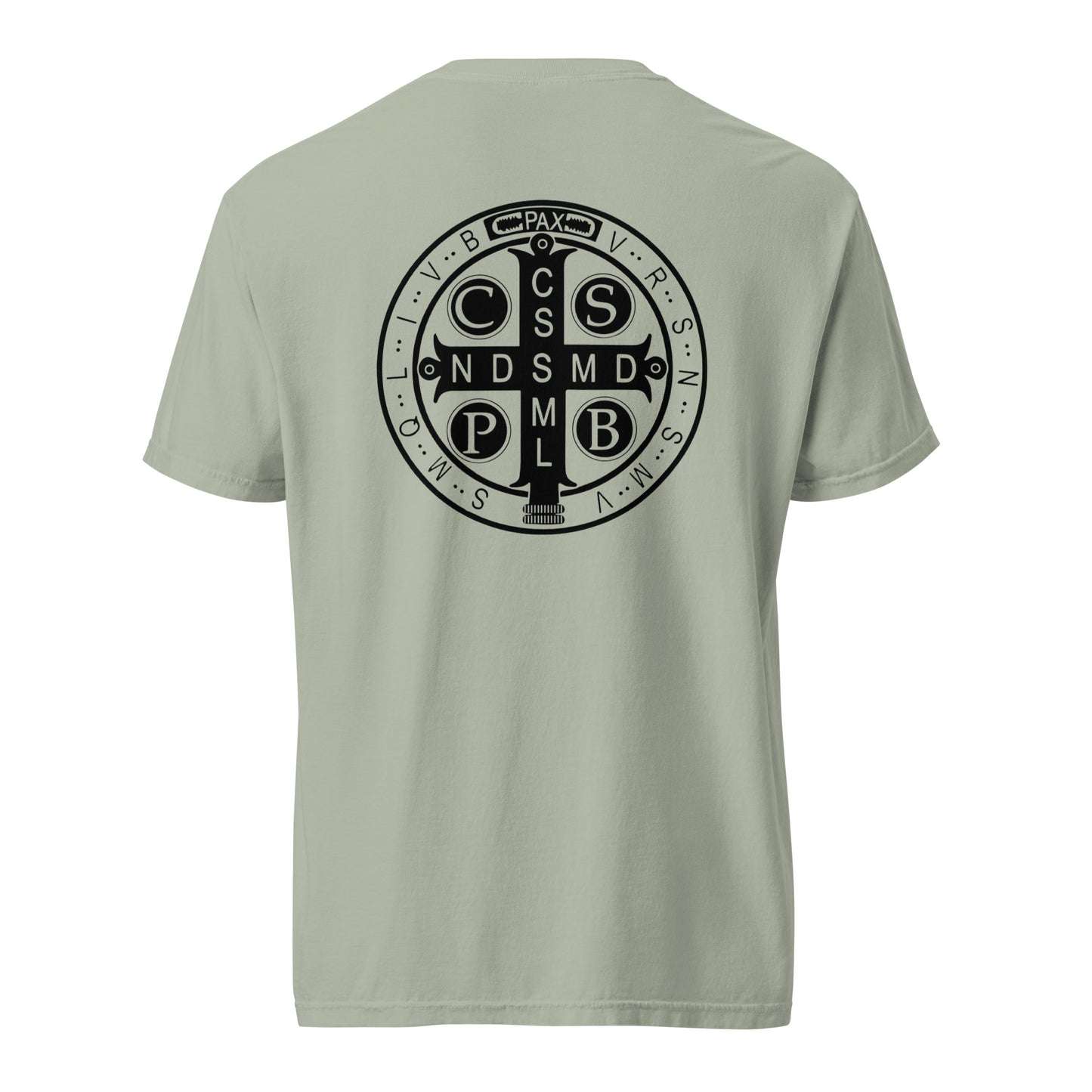 Benedictine Cross - Unisex garment-dyed heavyweight t-shirt