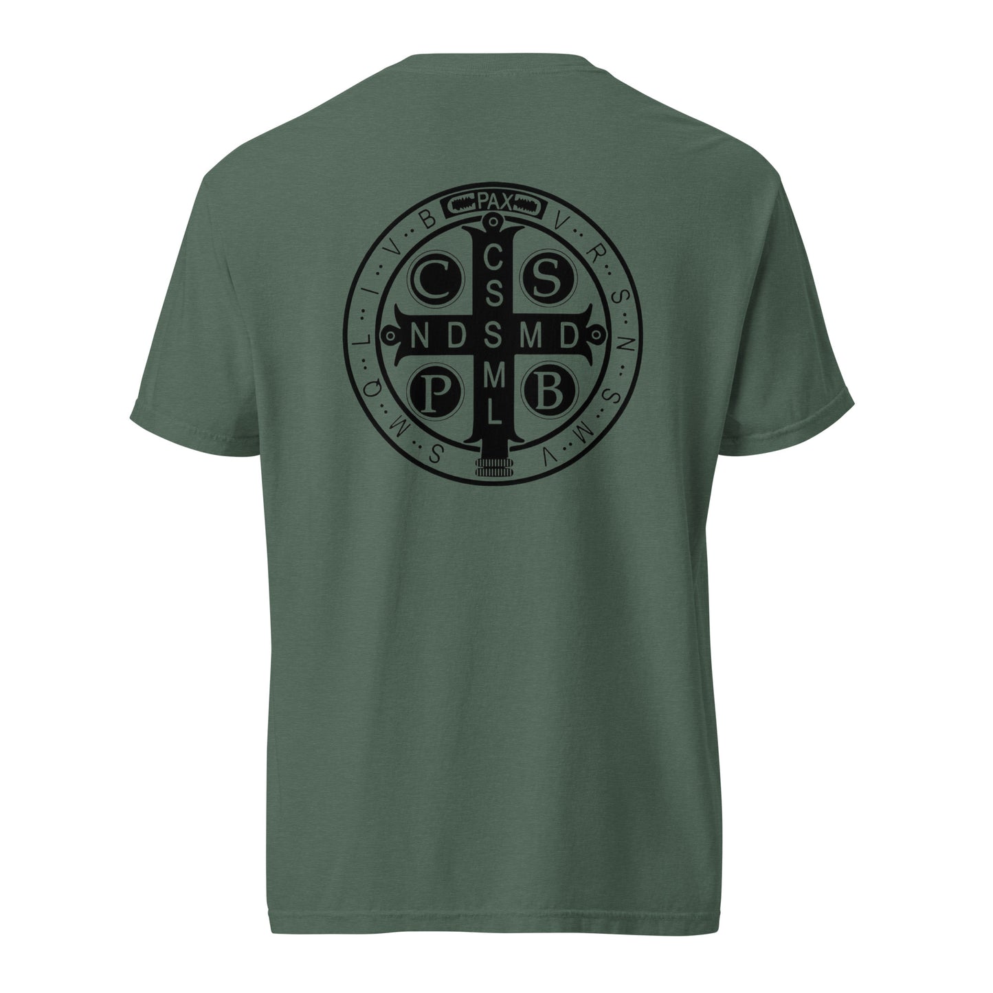 Benedictine Cross - Unisex garment-dyed heavyweight t-shirt