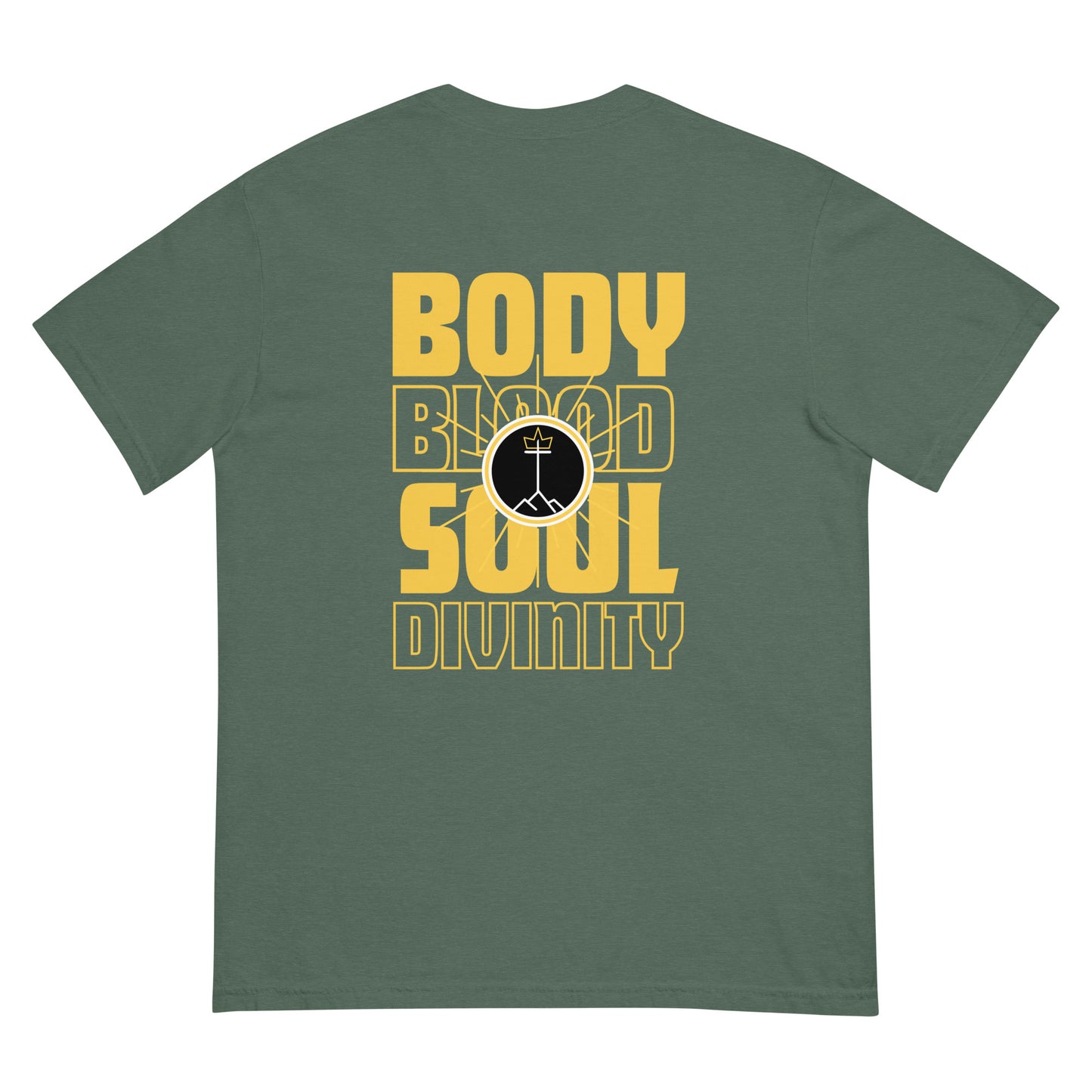 Body - Blood - Soul - Divinity - Unisex garment-dyed heavyweight t-shirt