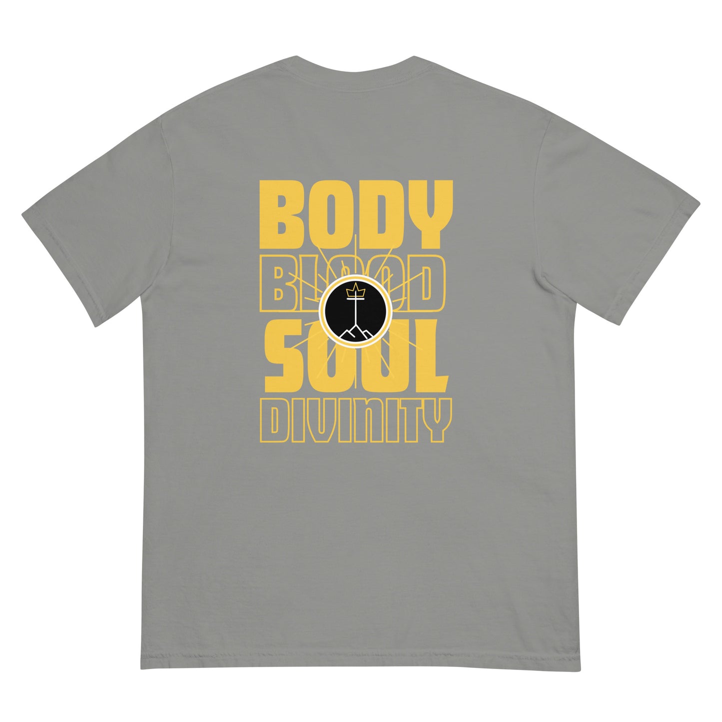 Body - Blood - Soul - Divinity - Unisex garment-dyed heavyweight t-shirt