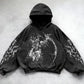 Hooded Printed Hip Hop Y2G Streetwear Sweatshirt