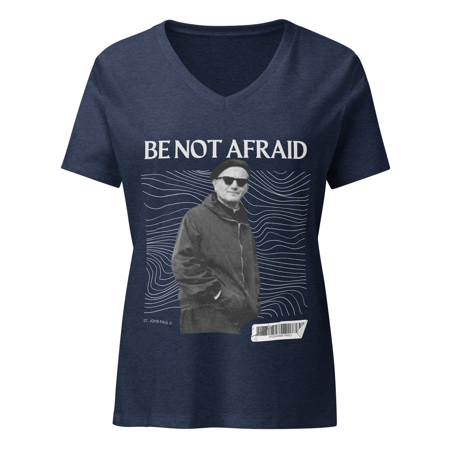 JP II - Do Not Be Afraid - Women’s relaxed v-neck t-shirt