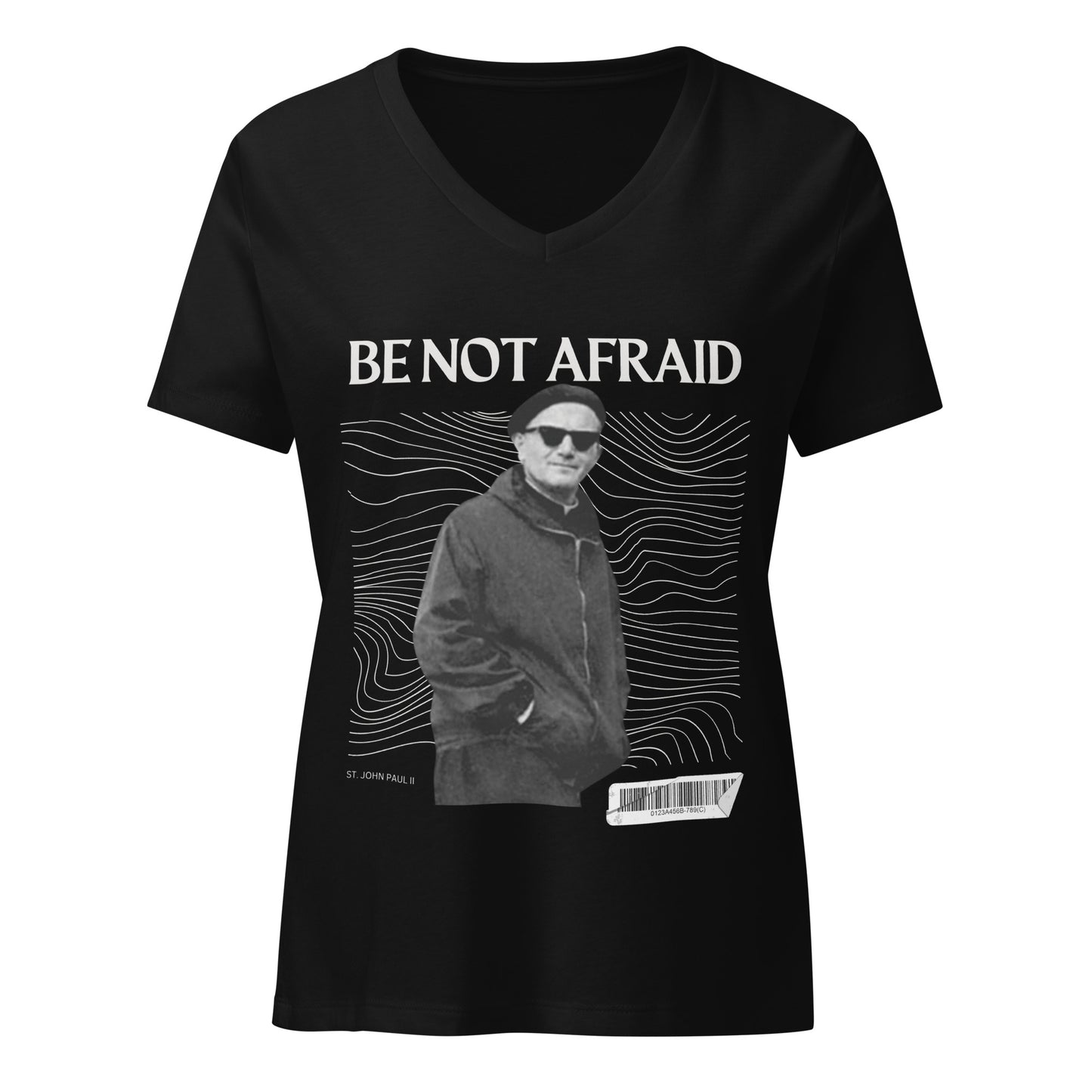 JP II - Do Not Be Afraid - Women’s relaxed v-neck t-shirt