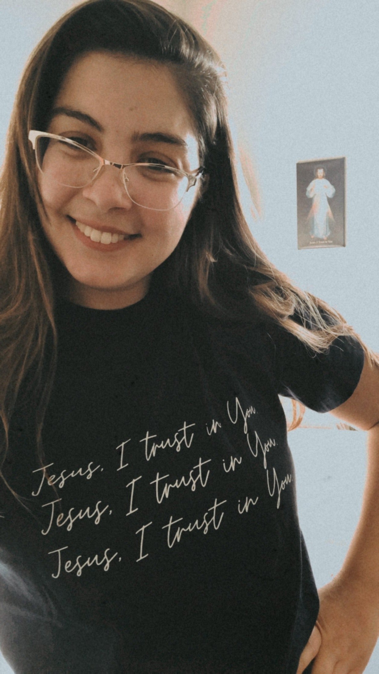 Unwavering Faith: 'Jesus I Trust in You' T-Shirt for Devout Believers (Unisex)