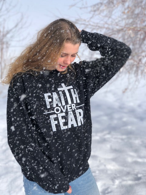 Faith Over Fear: Cozy and Comfortable Premium Sweatshirt  (Unisex)