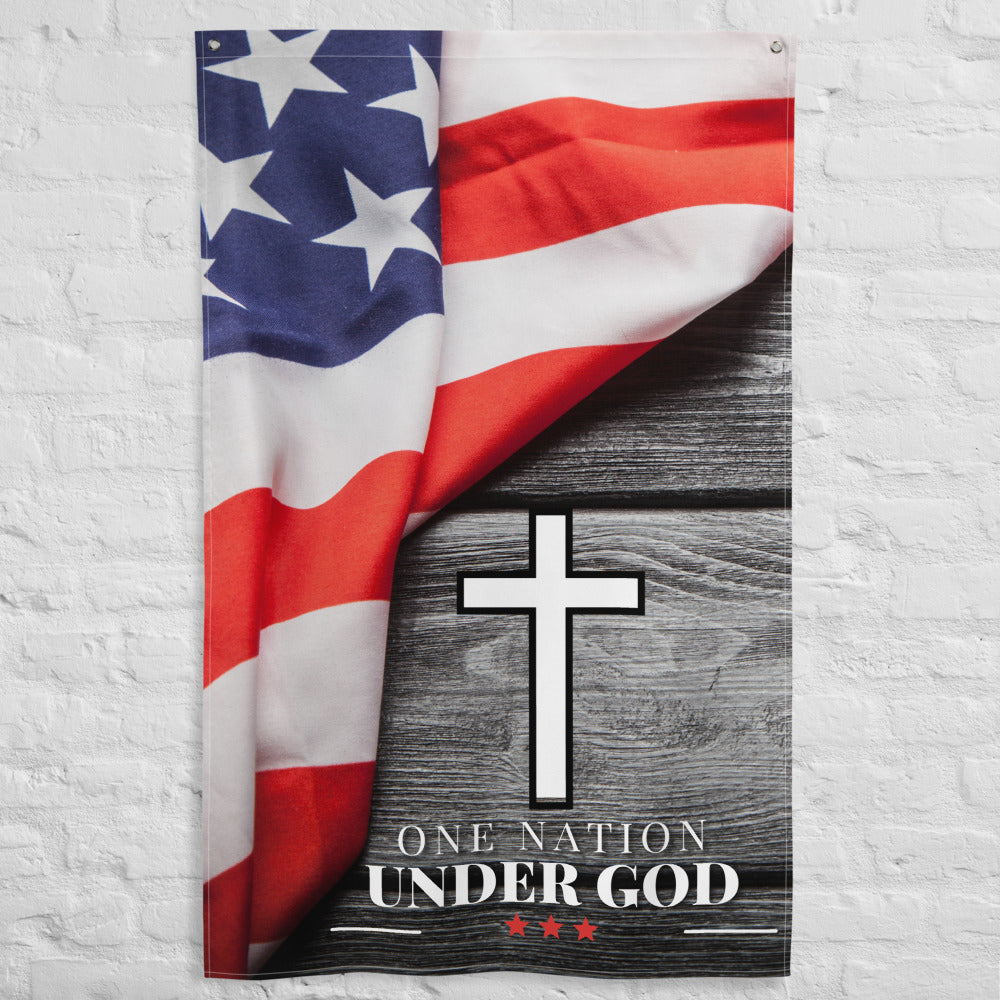 One Nation Under God - Vertical - Flag