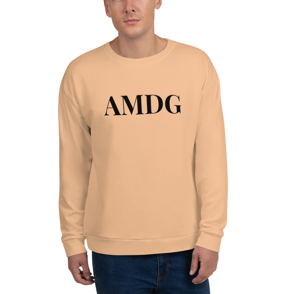 AMDG - Beige - Unisex Sweatshirt