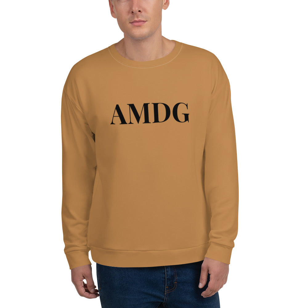 AMDG - Beige 2 - Unisex Sweatshirt