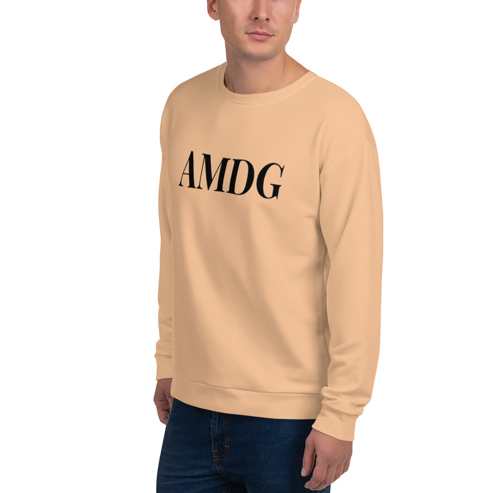AMDG - Beige - Unisex Sweatshirt