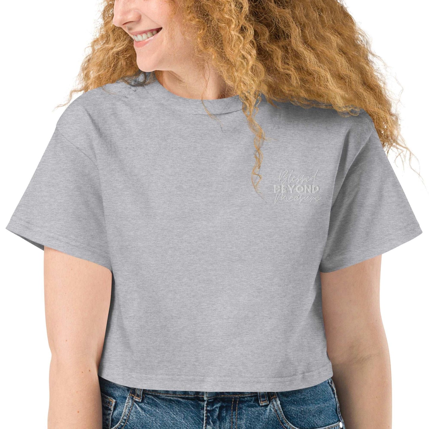 Blessed Beyond Measure - Champion crop top
