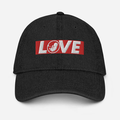 Love Babies ProLife - Denim Hat