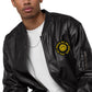 All My Hope is In Jesus - Leather Bomber Jacket