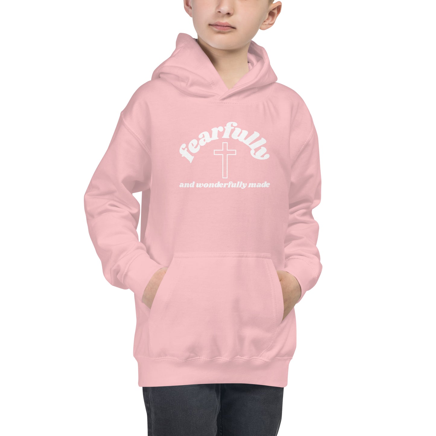 Fearfully and Wonderfully - WHT - Kids Hoodie