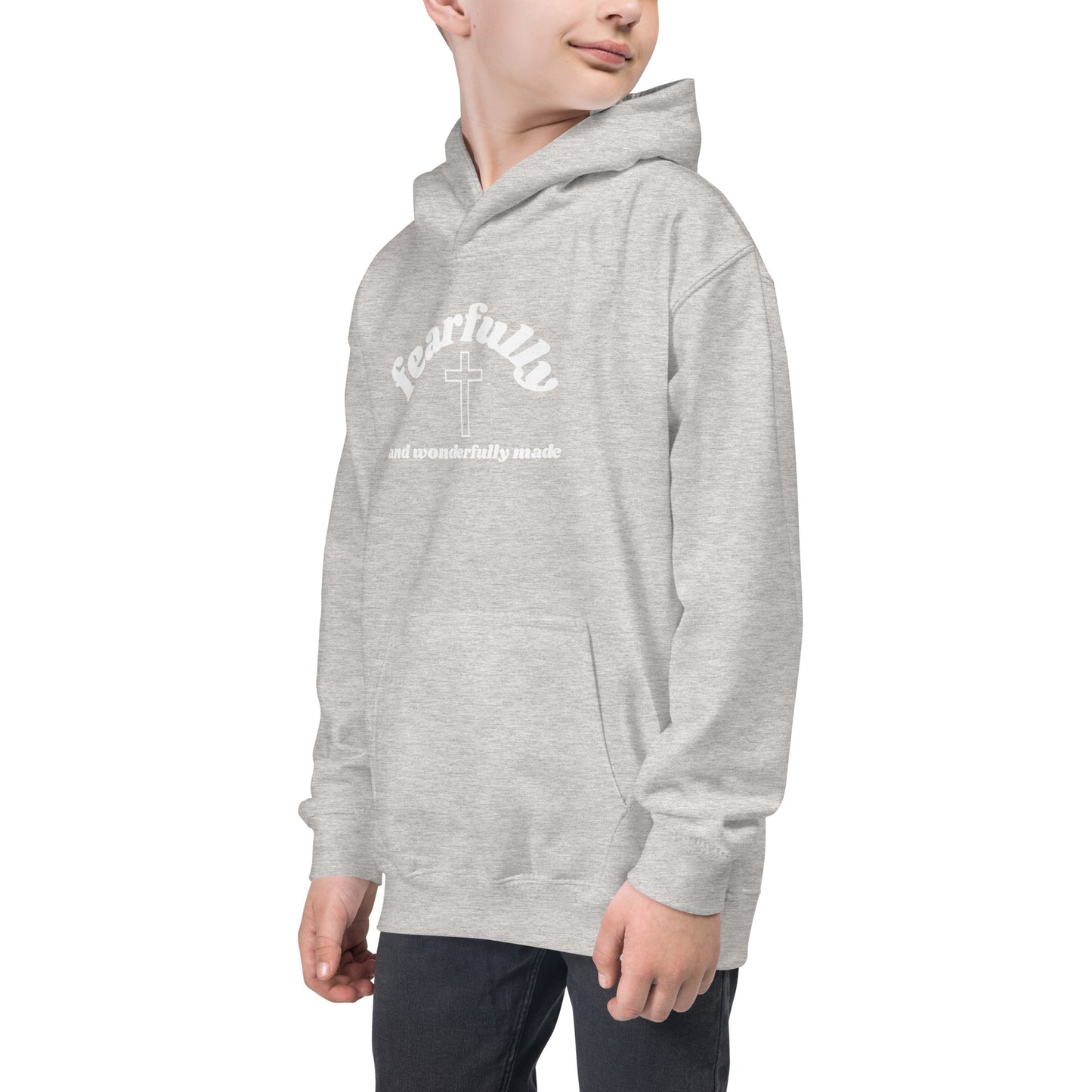 Fearfully and Wonderfully - WHT - Kids Hoodie