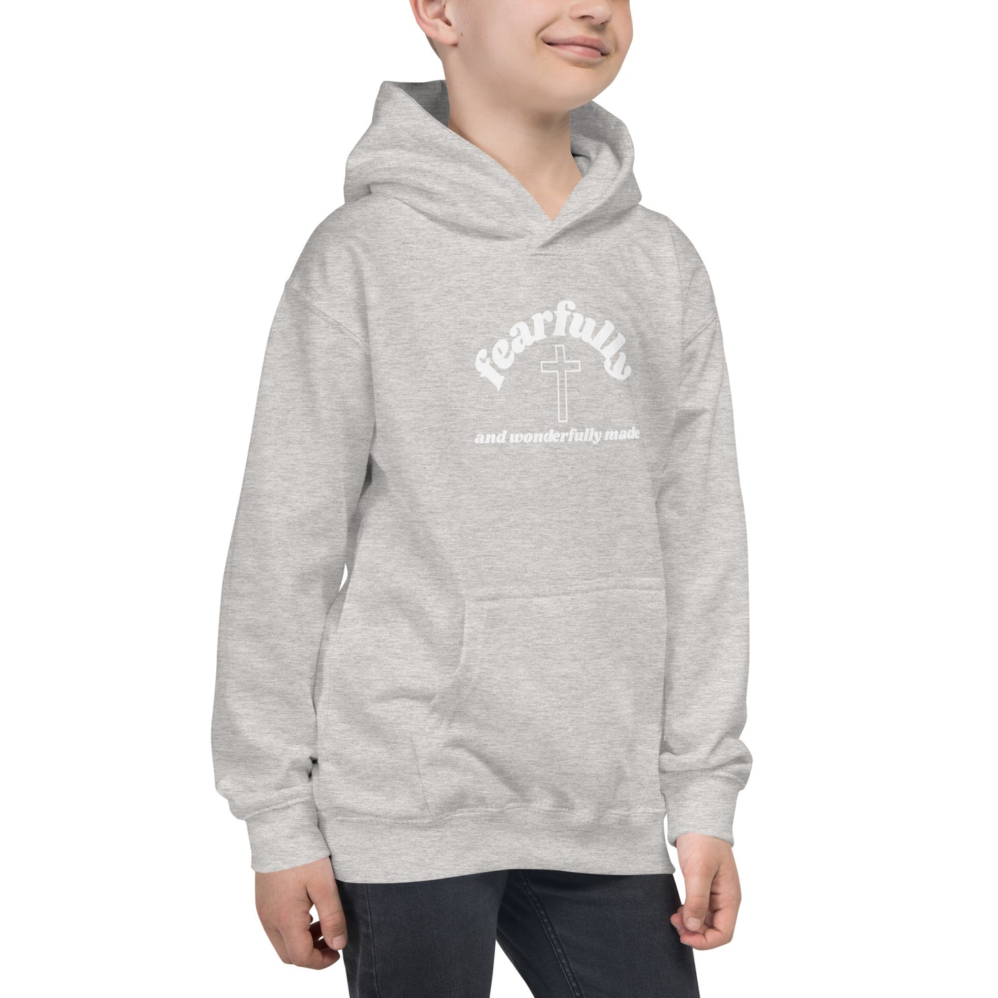 Fearfully and Wonderfully - WHT - Kids Hoodie