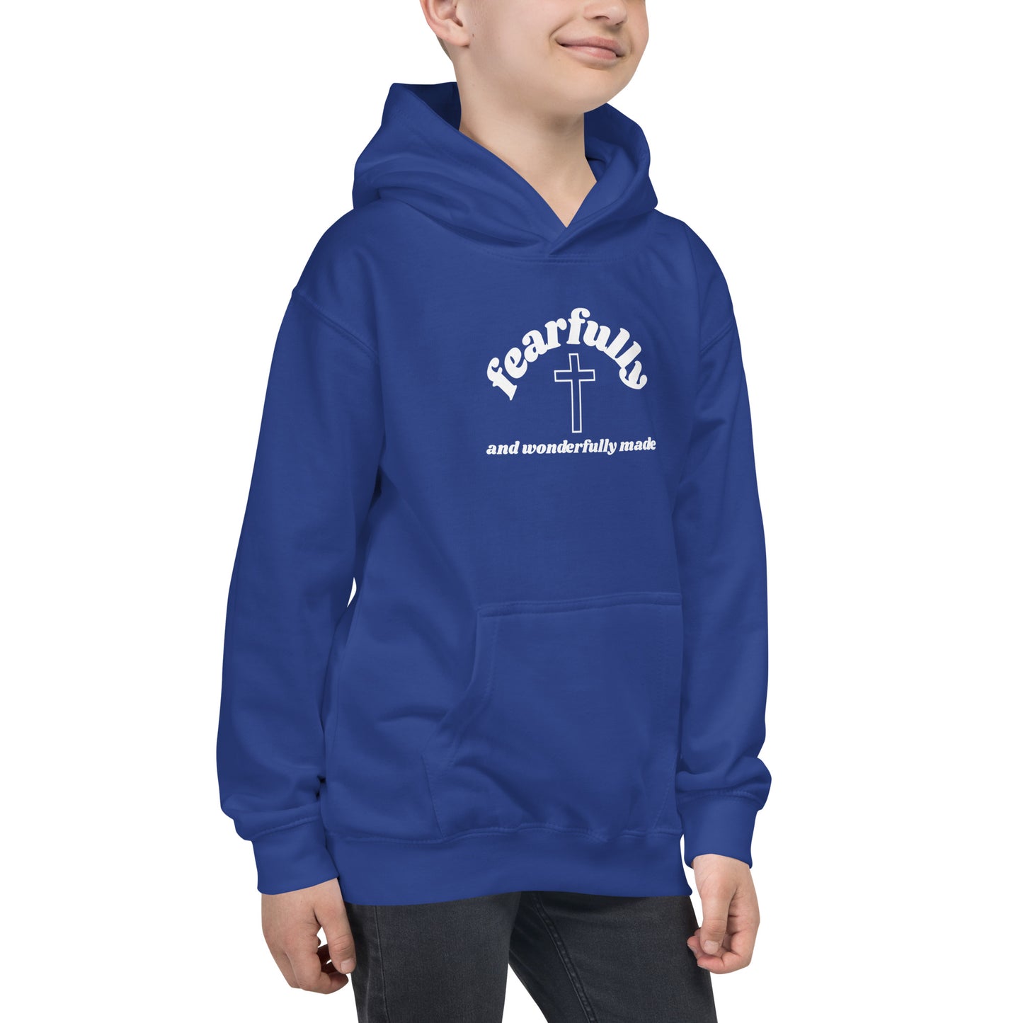 Fearfully and Wonderfully - WHT - Kids Hoodie