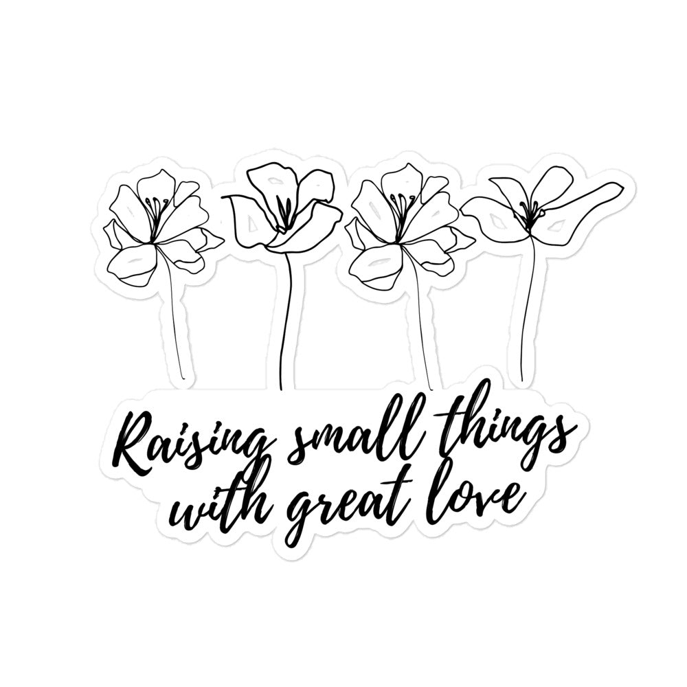 Raising Small Things - Bubble-free stickers