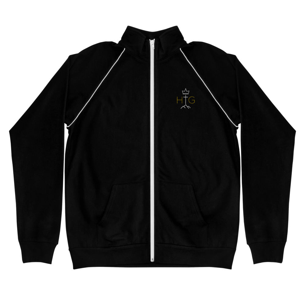 His Glory Official Logo - Piped Fleece Jacket